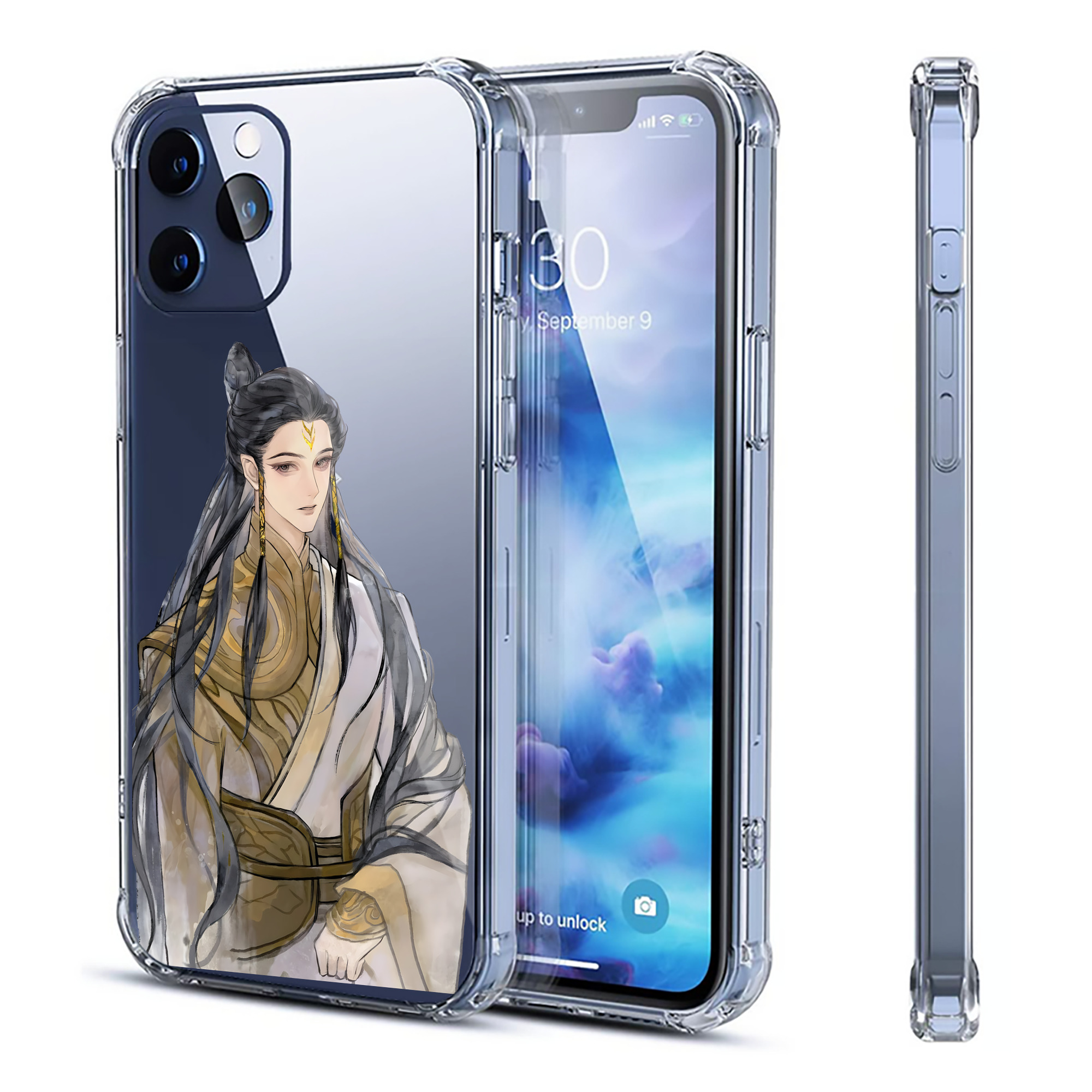 （画像用） Ne Zha 2 ナタ 魔童の大暴れ 【iPhone 12シリーズ対応】透明スマホケース（クリアソフトケース）